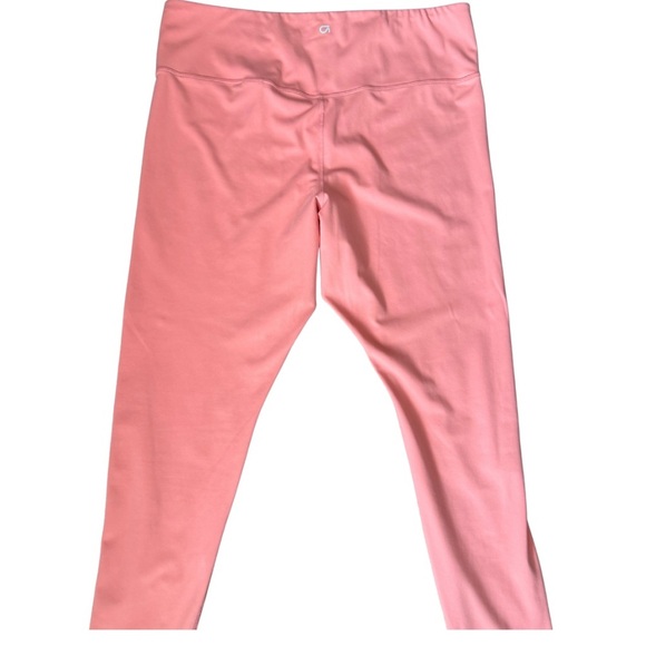 GapFit Studio Sky High Leggings XL ~25” Inseam Coral Pink - Picture 2 of 5